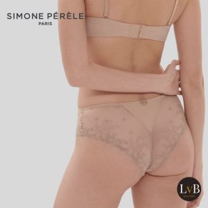 Simone Perele Delice shorty huidkleur achterkant peau 709 kanten slip dames