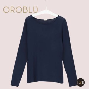 Perfect Line Cashmere-oroblu-longsleeve-vobt67055-blauw-1