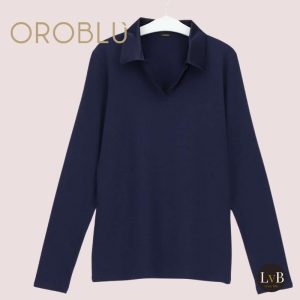 oroblu-perfect-line-coton-polo-shirt-lange-mouwen-blauw-1677-2
