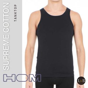 hom-heren-hemd-singlet-supreme-cotton-tanktop-401332-zwart-4
