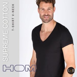 hom-supreme-cotton-t-shirt-v-neck-zwart-401331-6