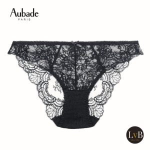 Aubade Danse des Sens Italiaanse slip in zwart – verfijnde kanten slip met elegante details, luxe damesondergoed van Aubade
