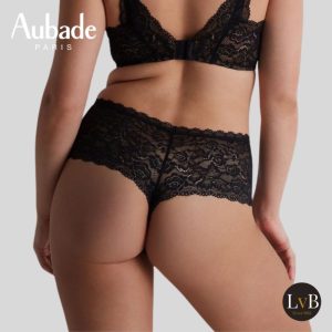 Aubade Rosessence Saint-Tropez shorty van kant in zwart