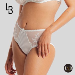 Louisa Bracq Elise 419-50 tailleslip in champagne met verfijnd borduurwerk