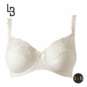 Lichte full cup beugel bh van Louisa Bracq in ivory / champagne
