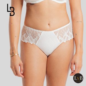 Louisa Bracq Julia 477-40 shorty nacre champagne met luxe borduurwerk
