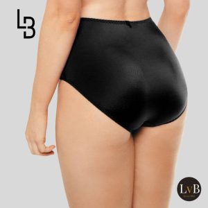 Achterzijde van de Louisa Bracq Série tailleslip 471-50 in zwart
