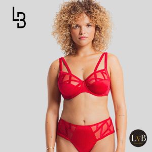 Luxe rode full cup bh van Louisa Bracq uit de Série collectie