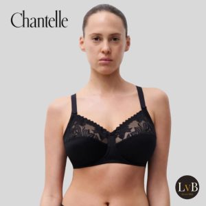 Chantelle Amazone C21010-011 zwart 3-delige beugelbeha gedragen vooraanzicht