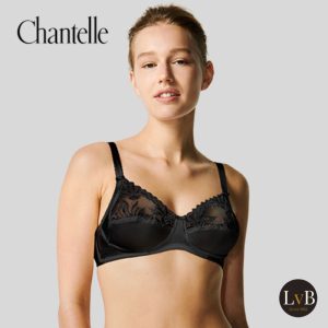 Chantelle Amazone C21020 zwarte 3-delige bh zonder beugel vooraanzicht