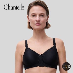 Chantelle Hedona C20320-011 zwart naadloze bh zonder beugel vooraanzicht