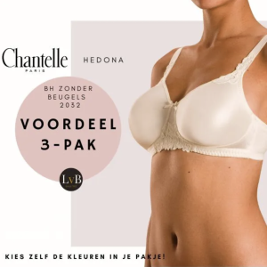 Chantelle Hedona C20320 wit draadloze bh 3-pak voordeel