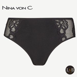 Nina von C heupslip zwart 40-70-880 met kanten inzet