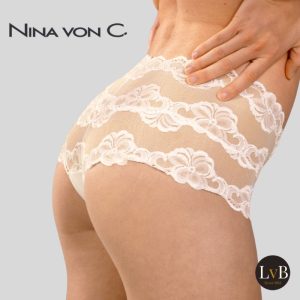 Nina von C slipboutique hipster champagne ivoor met kant 40-130-880