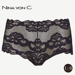 Nina von C hipster zwart 40-130-880 volledig van kant