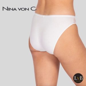 Achterkant van Nina von C mini slip wit 40-50-880 glad afgewerkt
