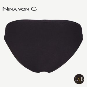 Achterkant van Nina von C mini slip zwart 40-50-880 glad afgewerkt