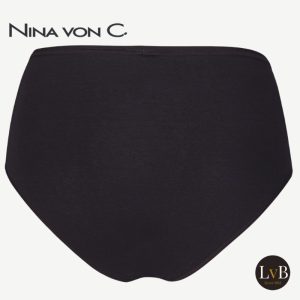 Achterkant van de zwarte Nina von C tailleslip 40-160-880-0 met gladde afwerking