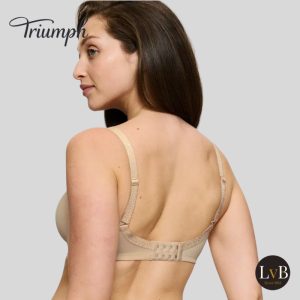 chterkant van de Triumph Amourette Minimizer beugel bh huidkleur met verstelbare bandjes