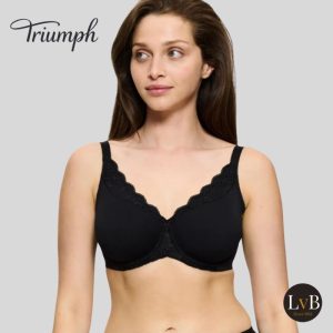 Triumph Amourette Minimizer beugel bh W01 zwart 10210670 vooraanzicht