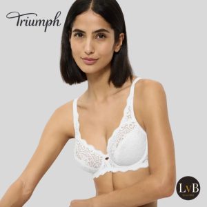 Triumph Amourette W beugel bh 10209574 wit vooraanzicht grote cupmaat