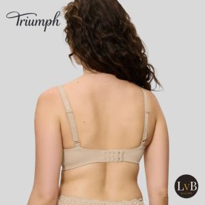 Achterkant van de Triumph Amourette W beugel bh huidkleur met verstelbare bandjes