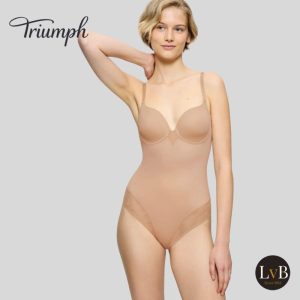 Triumph True Shape Sensation BSWP voorgevormde body met beugel in Smooth Skin – gladmakende shapewear body voorkant