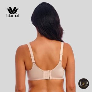 Achterzijde van Wacoal Basic Beauty full figure bh in huidkleur met brede band