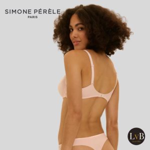 Achterkant Simone Pérèle Andora balconnet spacer BH licht roze