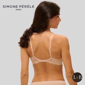 Simone Perele Caresse bh nude achterkant met kanten band