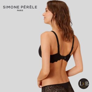Simone Perele Caresse bh zwart achterkant met kanten band
