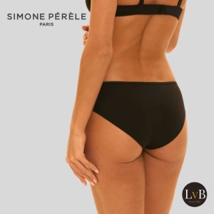 Achterkant Simone Pérèle katoenen bikini slip zwart dames