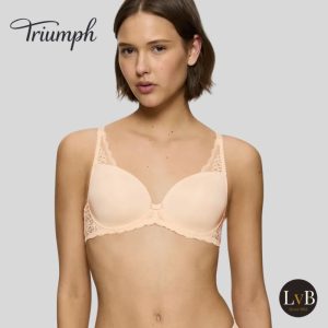 Model draagt Triumph Amourette Spotlight WHP X in Orange Highlight voorgevormde bh met beugel – artikel 10181644