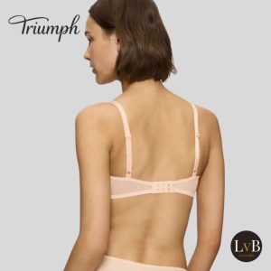 Achterzijde van de Triumph Amourette Spotlight WHP X Orange Highlight met verstelbare schouderbandjes