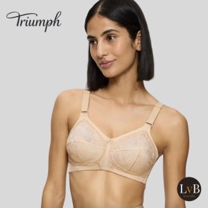 Triumph Doreen BH zonder beugel skin op model – comfortabele steun BH