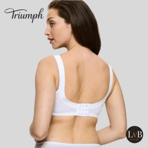 Achterkant Triumph Doreen BH zonder beugel wit met brede bandjes