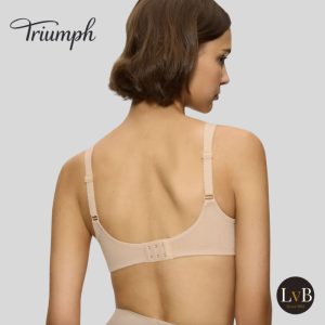 Triumph Doreen Cotton bh skin achterkant zonder beugel verstelbare bandjes
