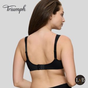 Triumph Essential Minimizer bh zwart achterkant verstelbare bandjes dames