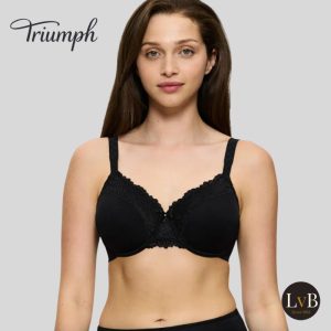 Triumph Ladyform Soft WX bh zwart 10166306 voorkant op model