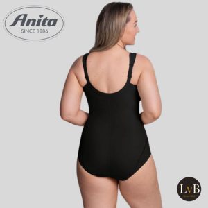 Achterkant van Anita Clara 3459 comfort corselet zonder beugel in zwart met ondersteunende pasvorm