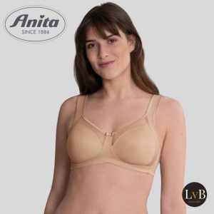 Anita Clara 5859 comfort bh zonder beugel met gladde cups in deep sand huidkleur met natuurlijke pasvorm