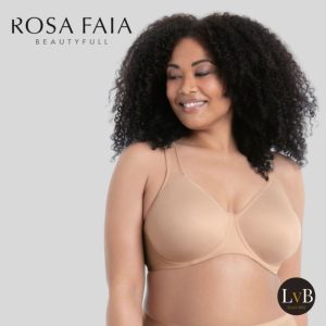Rosa Faia Twin beugel bh 5490 deep sand met gladde naadloze cups voorkant