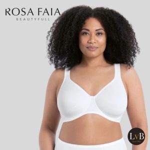 Rosa Faia Twin beugel bh 5490 wit met gladde naadloze cups voorkant