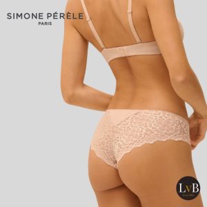 Simone Perele Caresse shorty huidkleur achterkant kant dames