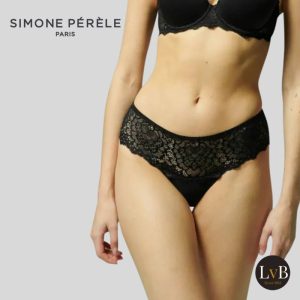 Simone Perele Caresse shorty zwart gedragen model voorkant