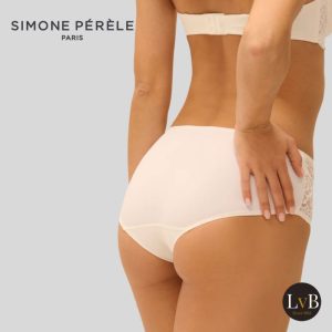 Simone Perele Caresse tailleslip huidkleur achterkant dames slip