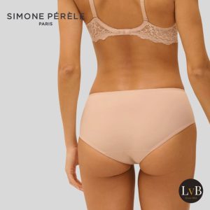 Simone Perele Caresse tailleslip huidkleur achterkant dames slip