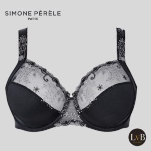 Simone Perele Delice full cup bh met beugel 12X320 Moonlight zwart grijs kant