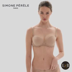 Simone Perele Delice balconnet spacer bh peau nude op model voorgevormde bh dames