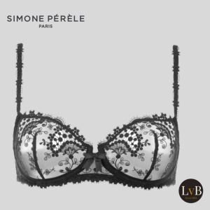 Simone Perele Wish balconette bh zwart met kant en beugel